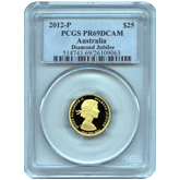 2012 Gold Australian Diamond Jubilee 1/4 oz. Proof PCGS PR69 DCAM